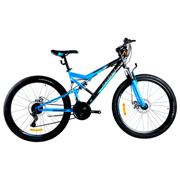 Bicicletă Azimut Scorpion 26" 19" Black Blue Oțel / Pentru adulți photo 1