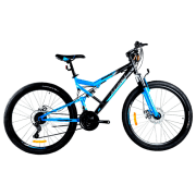 Bicicletă Azimut Scorpion 26" 19" Black Blue Oțel / Pentru adulți