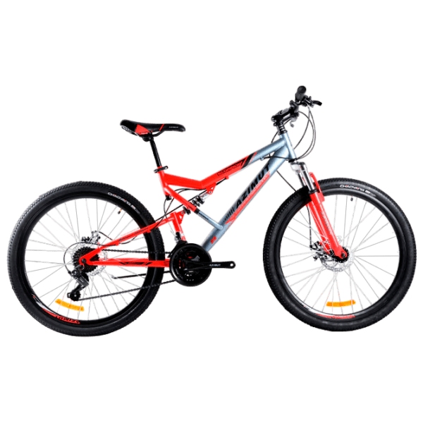 Bicicletă Azimut Scorpion 26" 19" Red Gray Oțel / Pentru adulți photo 1