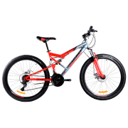 Bicicletă Azimut Scorpion 26" 19" Red Gray Oțel / Pentru adulți