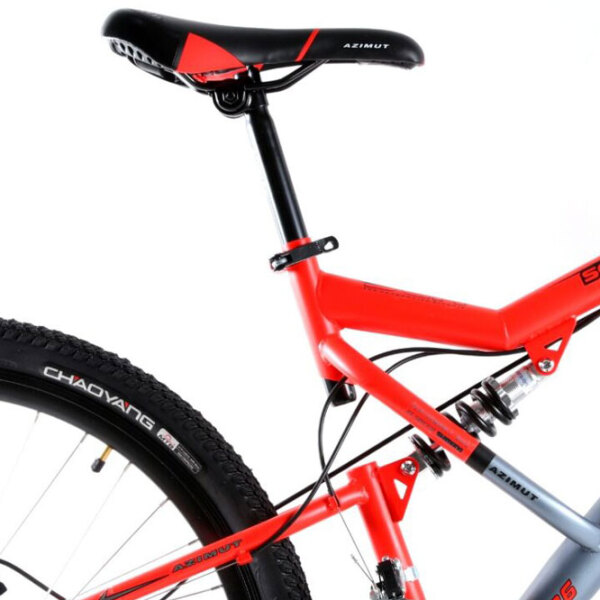 Bicicletă Azimut Scorpion 26" 19" Red Gray Oțel / Pentru adulți photo 3