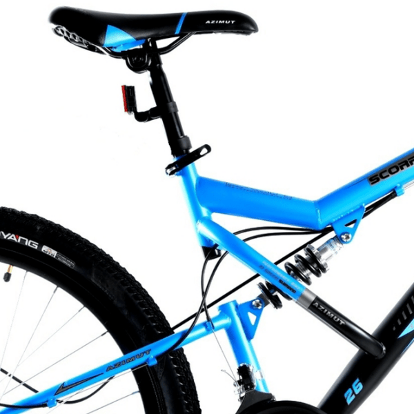 Bicicletă Azimut Scorpion 29" 19" Black Blue Oțel / Pentru adulți photo 4