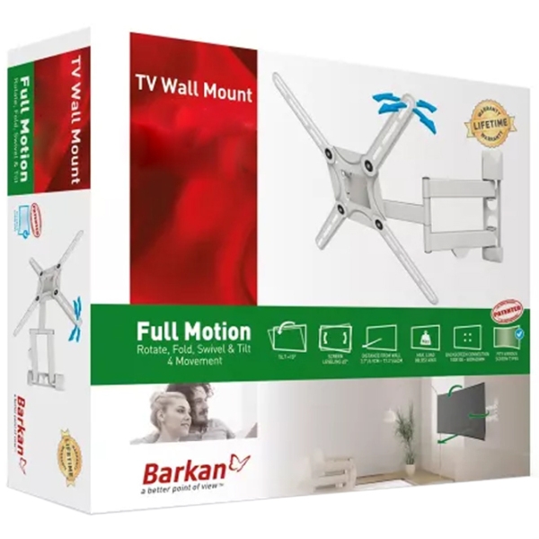 Suport TV Barkan BM443XL White VESA 600 x 400 mm photo 3