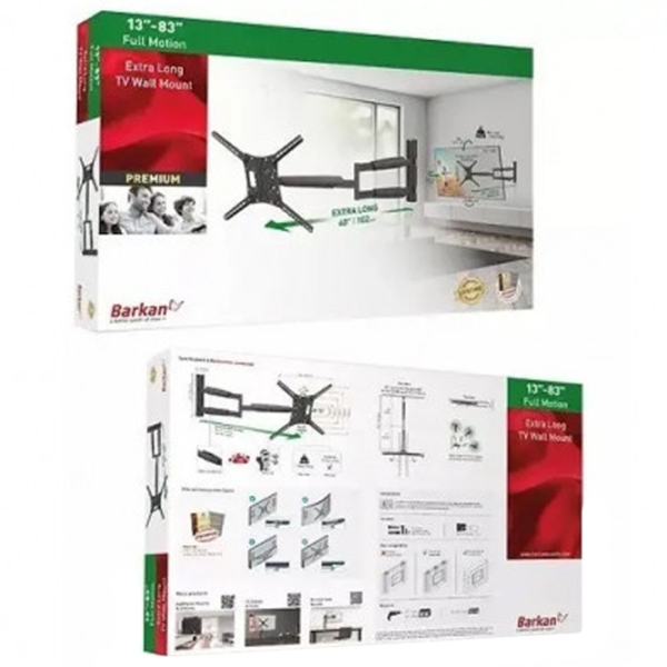 Suport TV Barkan BM443XL Black VESA 600 x 400 mm photo 4