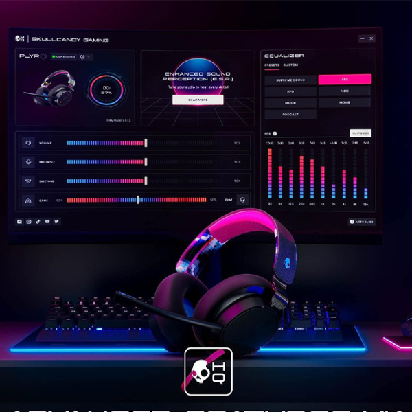 Наушники SkullCandy SLYR PRO WIRED Черный Проводная/ Игровой/ Полноразмерные photo 7