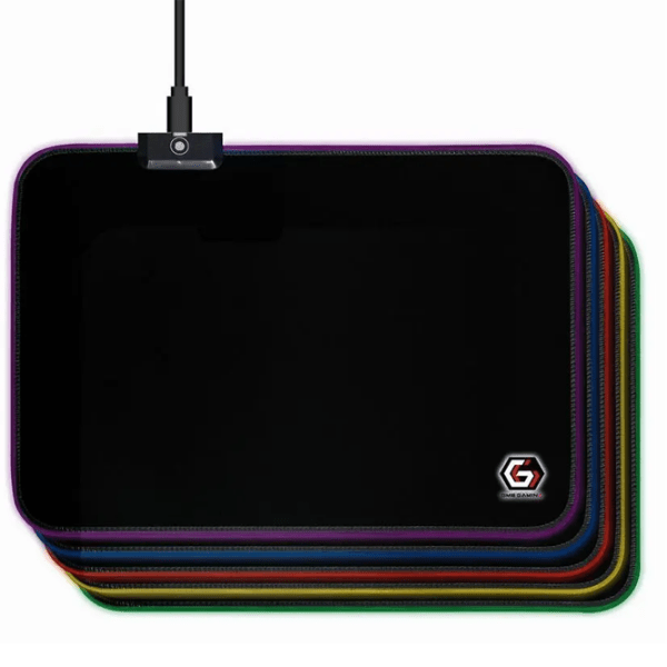 Covoraș pentru mouse Gembird MP-GAMELED-M Black 250 x 350 x 4 mm photo 3