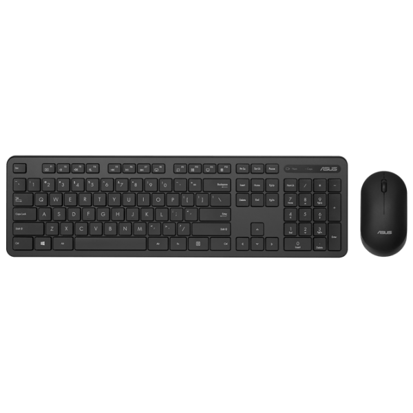 Клавиатура и Мышь Asus CW100 Черный Для дома и офиса, Беспроводные photo 1