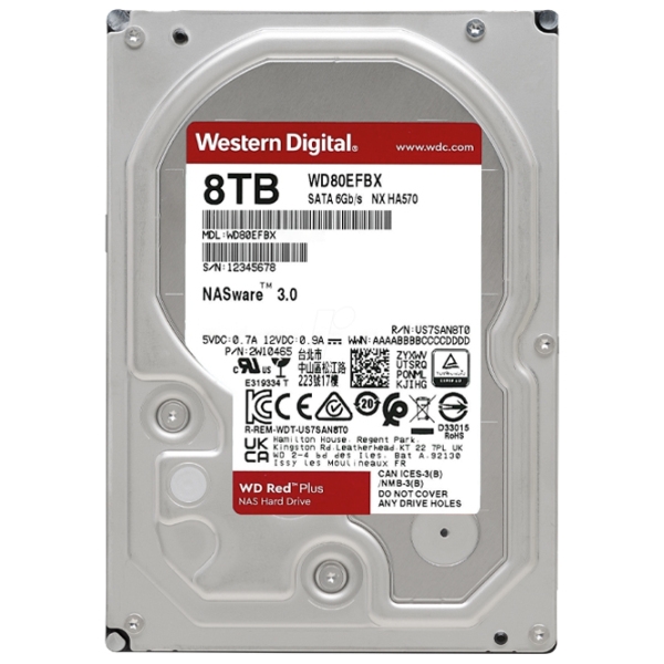 HDD Western Digital Red Plus 3.5'' 8 TB  photo 3
