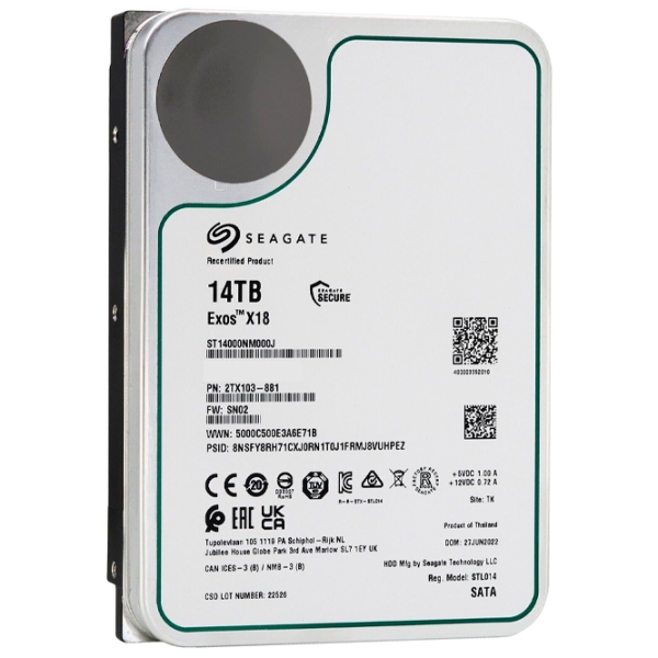 HDD Seagate Exos X18 3.5'' 14 TB  photo 3