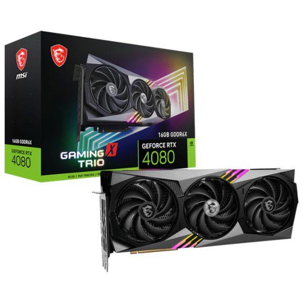Placă video MSI GeForce RTX 4080 16GB GAMING X TRIO 16 GB  photo 7