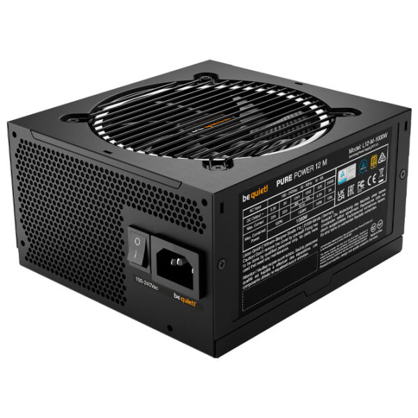 Sursă de alimentare Be quiet! PURE POWER 12 FM 80+ Gold 1000 W Black  photo 2