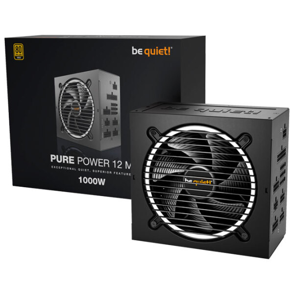 Sursă de alimentare Be quiet! PURE POWER 12 FM 80+ Gold 1000 W Black  photo 5