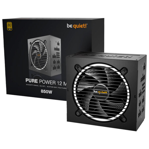 Sursă de alimentare Be quiet! PURE POWER 12 FM 80+ Gold 850 W Black  photo 5