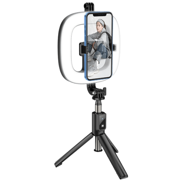 Trepied cu lampă Hoco LV03 Plus Showfull 170 mm Black  photo 1