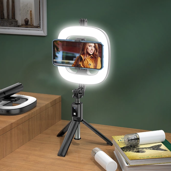 Trepied cu lampă Hoco LV03 Plus Showfull 170 mm Black  photo 7