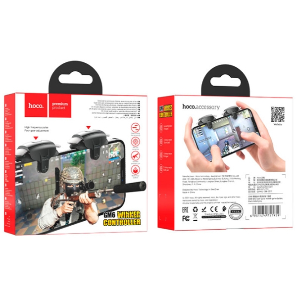 Gamepad Hoco GM6 Wild wolf pulse Black Fără fir / buttons photo 7