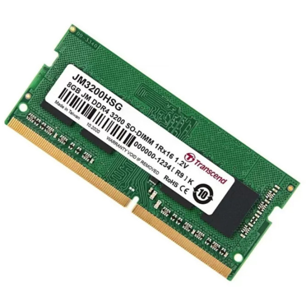 Оперативная память 4 ГБ Transcend JM3200HSB-4GB SO-DIMM, DDR4, 3200 МГц photo 2