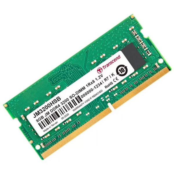 Оперативная память 4 ГБ Transcend JM3200HSB-4GB SO-DIMM, DDR4, 3200 МГц photo 3