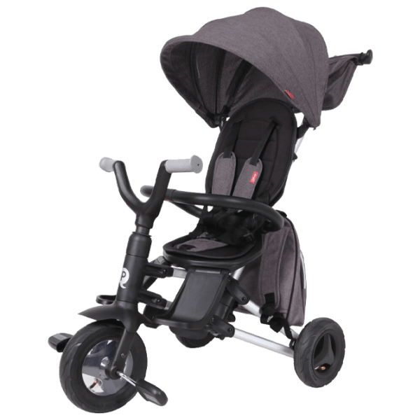 Трицикл Qplay Nova Plus Rubber Серый Алюминий/ Детский photo 1