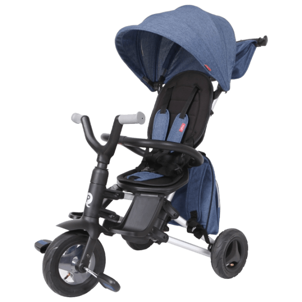 Triciclu Qplay Nova Plus Rubber Blue Aluminiu/ Pentru copii photo 1