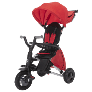 Triciclu Qplay Nova Plus Rubber Red Aluminiu/ Pentru copii