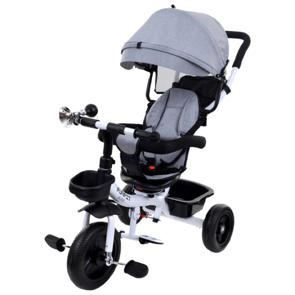 Triciclu FunFit Twist Gray Metal/ Pentru copii photo 1