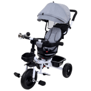 Triciclu FunFit Twist Gray Metal/ Pentru copii