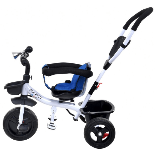 Triciclu FunFit Twist Blue Metal/ Pentru copii photo 5