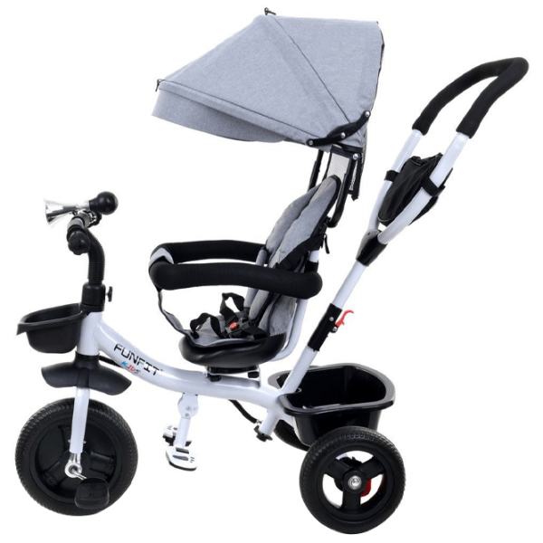Triciclu FunFit Twist Gray Metal/ Pentru copii photo 4