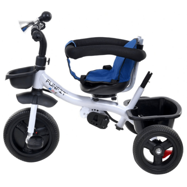Triciclu FunFit Twist Blue Metal/ Pentru copii photo 6