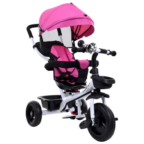 Triciclu FunFit Twist Pink Metal/ Pentru copii photo 2