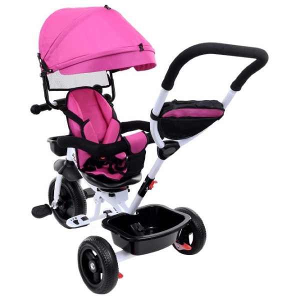 Triciclu FunFit Twist Pink Metal/ Pentru copii photo 3