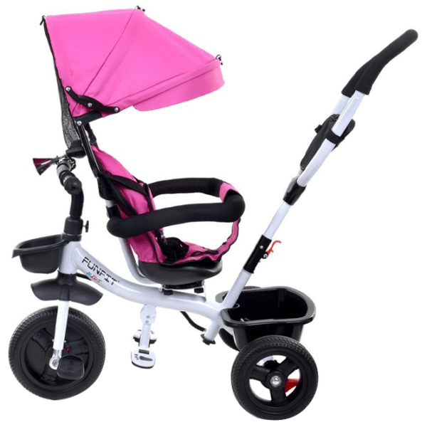 Triciclu FunFit Twist Pink Metal/ Pentru copii photo 4