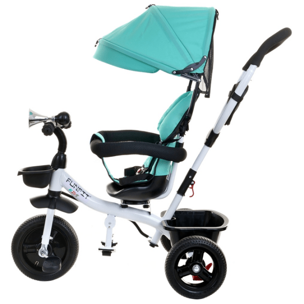 Triciclu FunFit Twist Turquoise Metal/ Pentru copii photo 2