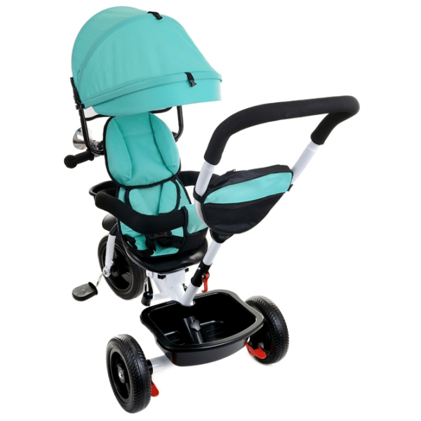 Triciclu FunFit Twist Turquoise Metal/ Pentru copii photo 3
