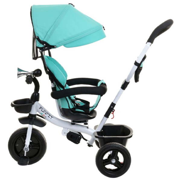 Triciclu FunFit Twist Turquoise Metal/ Pentru copii photo 4