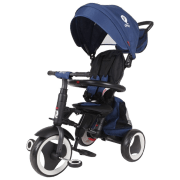 Triciclu Qplay Rito Plus Blue Metal/ Pentru copii