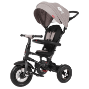 Triciclu Qplay Rito Rubber Gray Oțel/ Pentru copii