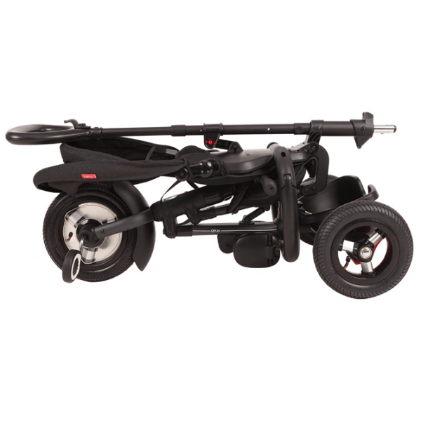 Triciclu Qplay Rito Rubber Gray Oțel/ Pentru copii photo 3