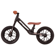 Bicicletă fără pedale Qplay Racer 10" Black Brown Metal / Pentru copii