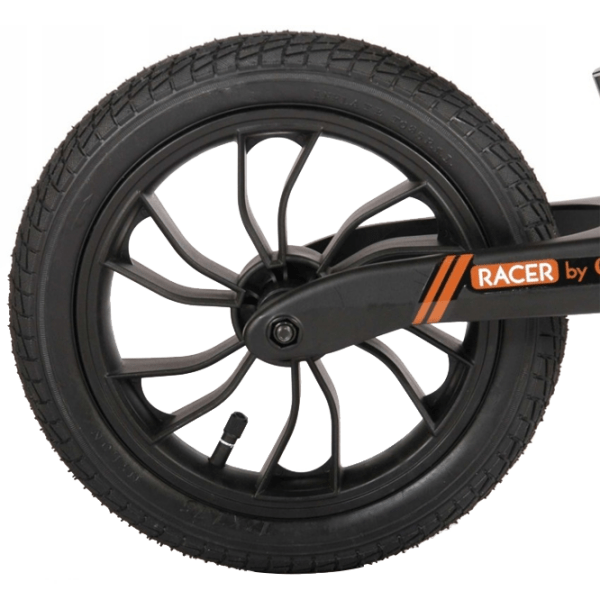 Bicicletă fără pedale Qplay Racer 10" Black Brown Metal / Pentru copii photo 3