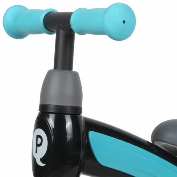 Bicicletă fără pedale Qplay Sweetie Blue Black Metal / Pentru copii photo 3