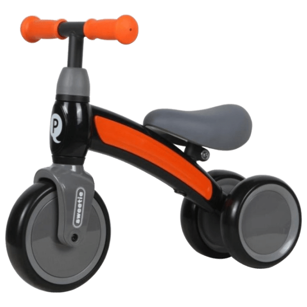 Bicicletă fără pedale Qplay Sweetie Orange Black Metal / Pentru copii photo 1