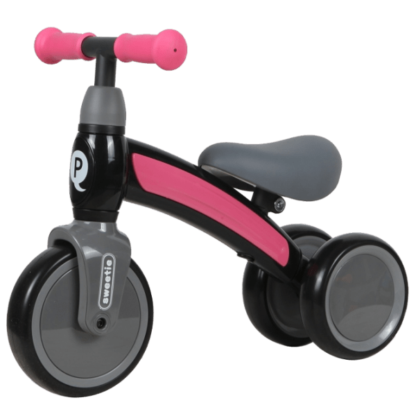 Bicicletă fără pedale Qplay Sweetie Pink Black Metal / Pentru copii photo 1