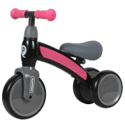 Bicicletă fără pedale Qplay Sweetie Pink Black Metal / Pentru copii