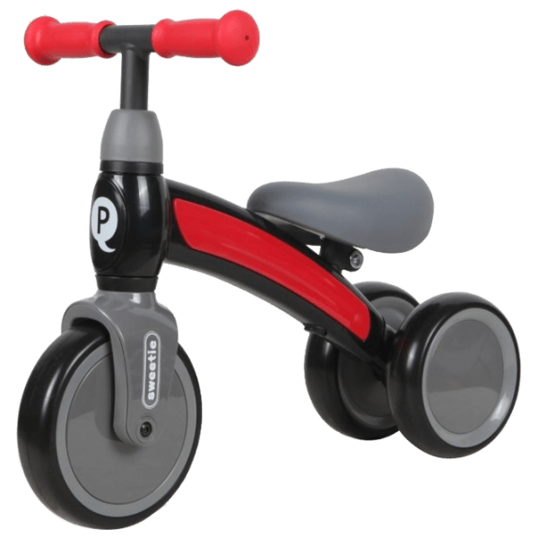 Bicicletă fără pedale Qplay Sweetie Red Black Metal / Pentru copii photo 1