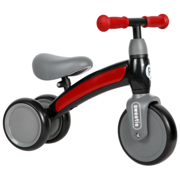 Bicicletă fără pedale Qplay Sweetie Red Black Metal / Pentru copii photo 2