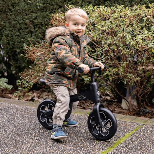 Bicicletă fără pedale Qplay Tech 10" Black  Metal / Pentru copii photo 4