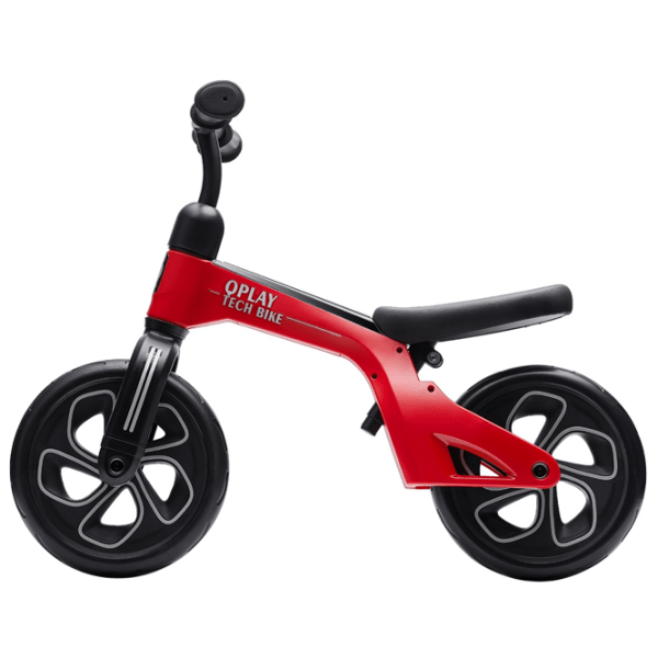 Bicicletă fără pedale Qplay Tech 10" Red Black Metal / Pentru copii photo 2