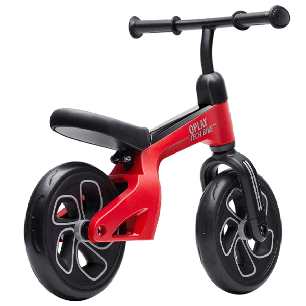 Bicicletă fără pedale Qplay Tech 10" Red Black Metal / Pentru copii photo 3